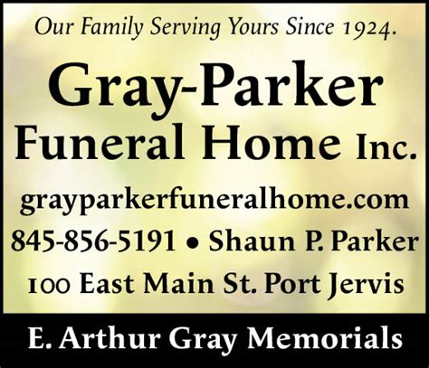 We'll guide you through writing your loved one's newspaper <b>obituary</b>. . Gray parker funeral home obituaries